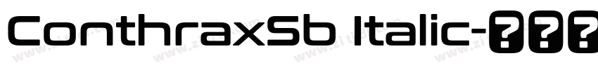 ConthraxSb Italic字体转换